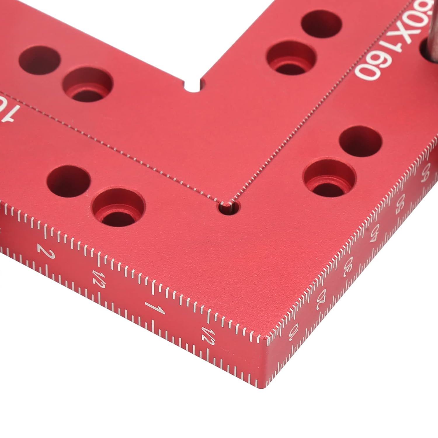 Protractor,Triangular,Square,Precision Measuring Steel Ruler,90 Degree Tool, Red Right Angle Positioning High Portable for Handymen for Construction Workers for Carpenters