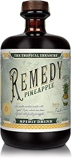 Remedy Rum Pineapple I Gold London Spirits Awards I auf Basis 3 karibischer Rums I mit natürlicher Essenz aus der Ananas sowie einem Hauch Vanille I 40% Vol. I 1 x 0,7l