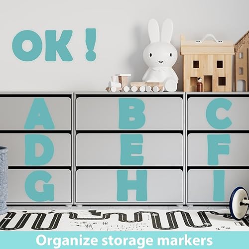 Vista 85 de Juego de 150 letras grandes de 6 pulgadas y puntuación, colorido alfabeto recortado para el aula para exhibir tablón de anuncios, escuela en casa