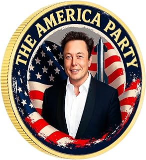The America Party Challenge Coin Elon Musk Meme Coins Collection