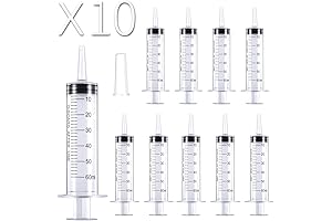 60ml Syringes for Lip Gloss: 10-Pack Disposable Precision Applicators