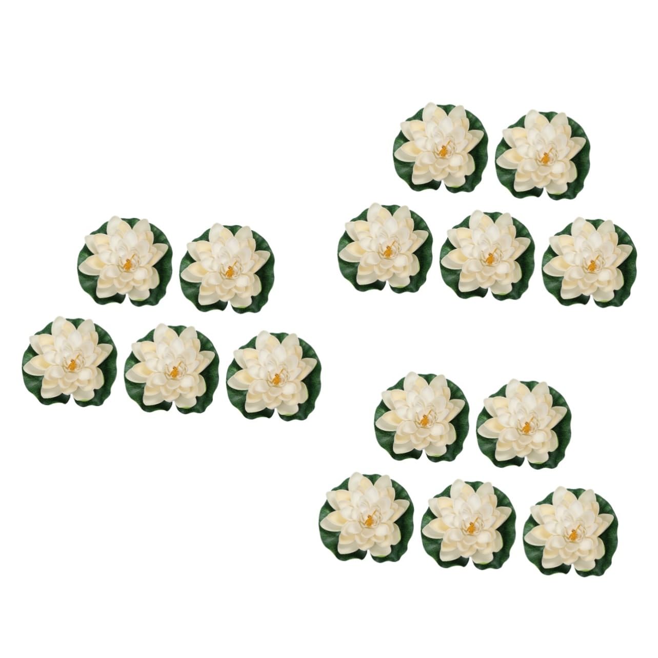 MAGICLULU 3 Pezzi Di Foglie Di Loto E Fiori Di Simulazione Realistici Decorazione Per Laghetto Set Di Ninfee Artificiali Piante Acquatiche Facili Da Curare Per Casa E Giardino