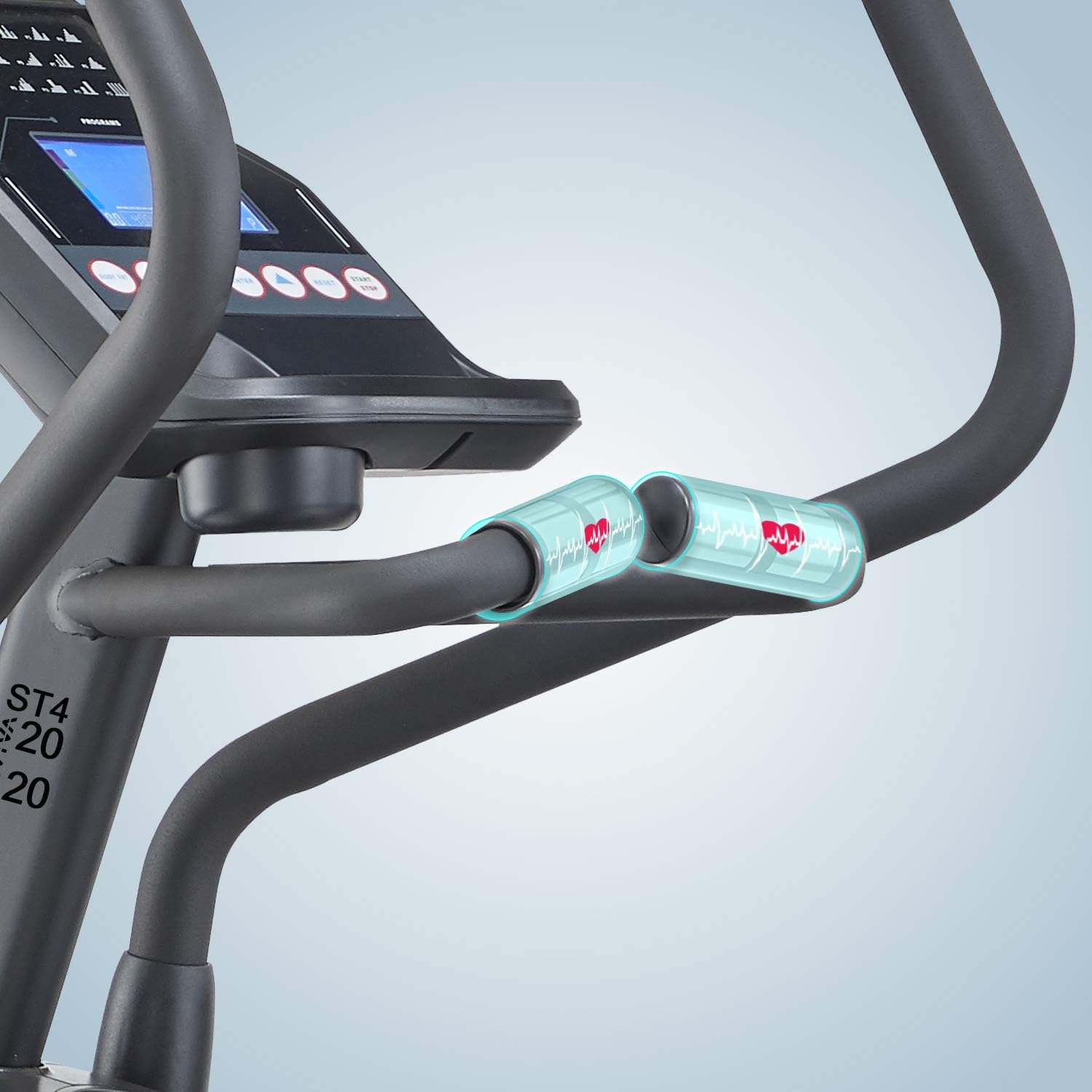 AsVIVA ST4 Professional Stepper and Ergometer with Magnetic Resistance and 12 Preset Programs Incl. Hand Pulse and Pulse Receiver