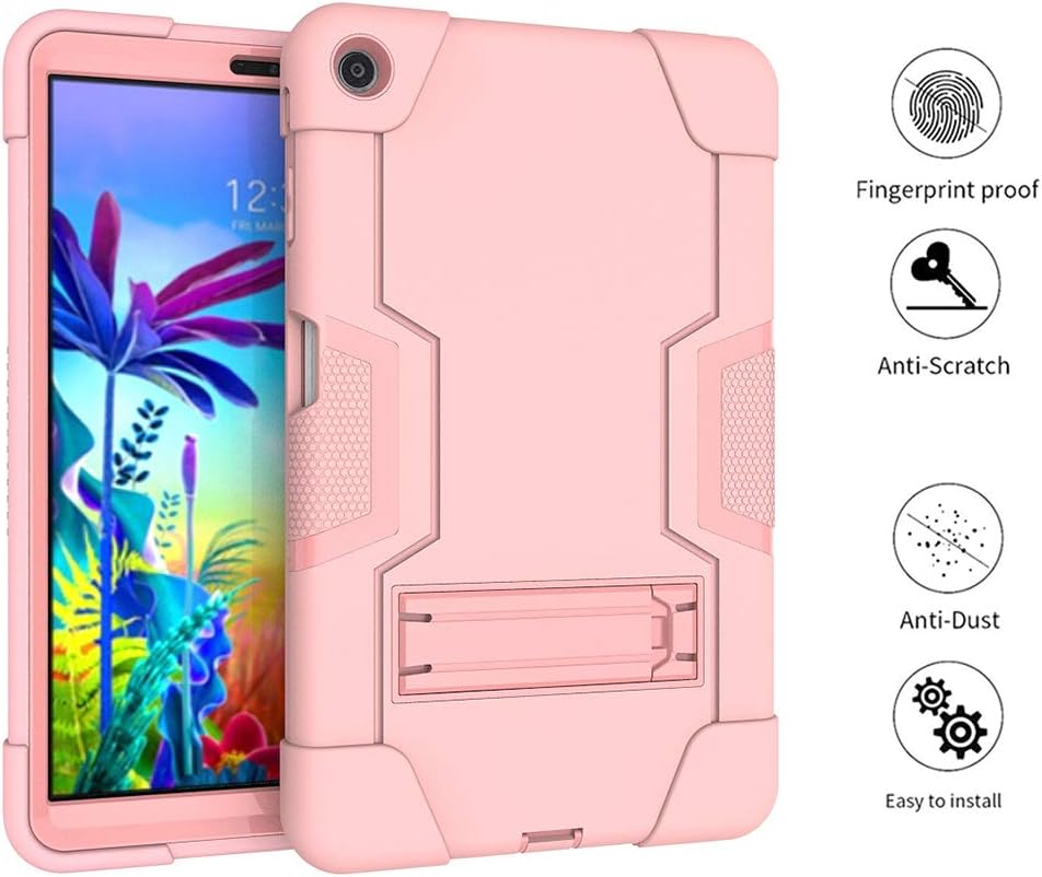 Blасk Frіdау Sаlе 2022 Cherrry for LG G Pad 5 10.1 Inch Tablet Case,Heavy-Duty Drop-Proof and Shock-Resistant Hybrid case(with Built-in Stand), for LG G Pad 5 10.1 inch FHD Tablet 2019 (Rose Gold)