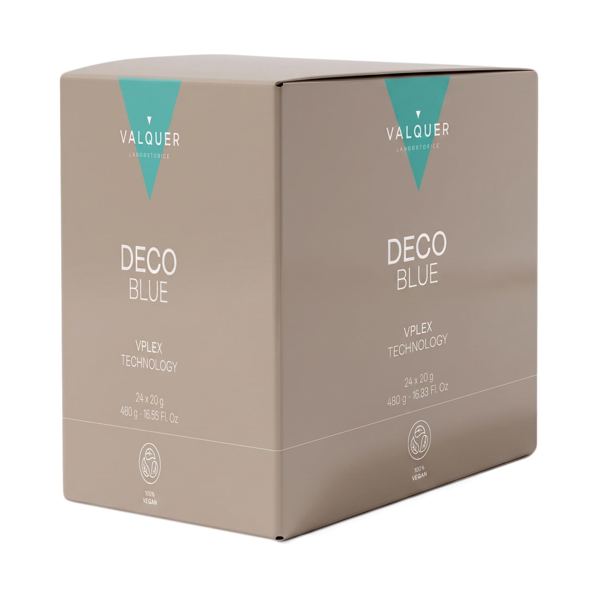 Valquer Profesional Decoblue, Decoloración Capilar con Tecnología Vplex 24 x 20 g (34217)