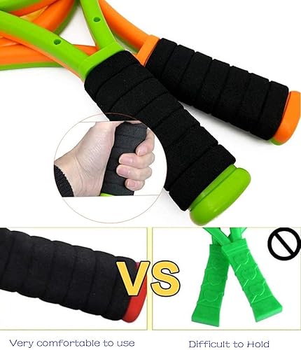 Miniatura 3 de Nileatry Raqueta de tenis para niños con bolsa, raqueta de plástico incluye 2 pelotas de espuma, 2 pelotas de tenis, 4 bádminton para niños, juego