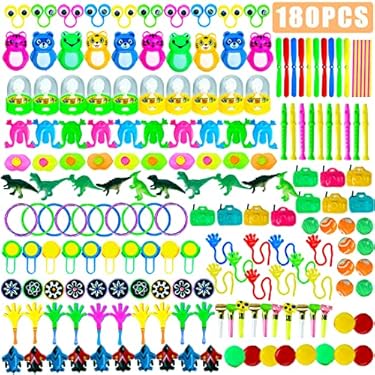 AMAZON - Party Favors Toy Assortment for Kids, Birthday Gift Toys, Stocking Stuffers, Treasure Box Toys, Carnival Prizes, School Classroom Rewards, Pinata Stuffers, Bulk HalloweenToys for Boys and Girls