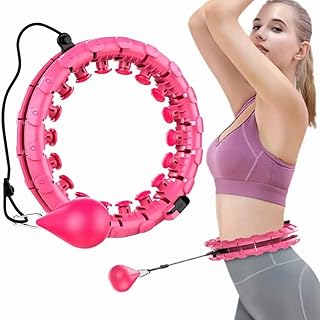 Weighted Hula Hoop - Hula Hoop with Weight Ball, Hoola Hoops for Adults Exercise, Weighted Hula-Hoop, Smart Hula Hoop Adult for Men and Women - Weighted Hula Hoop with Ball