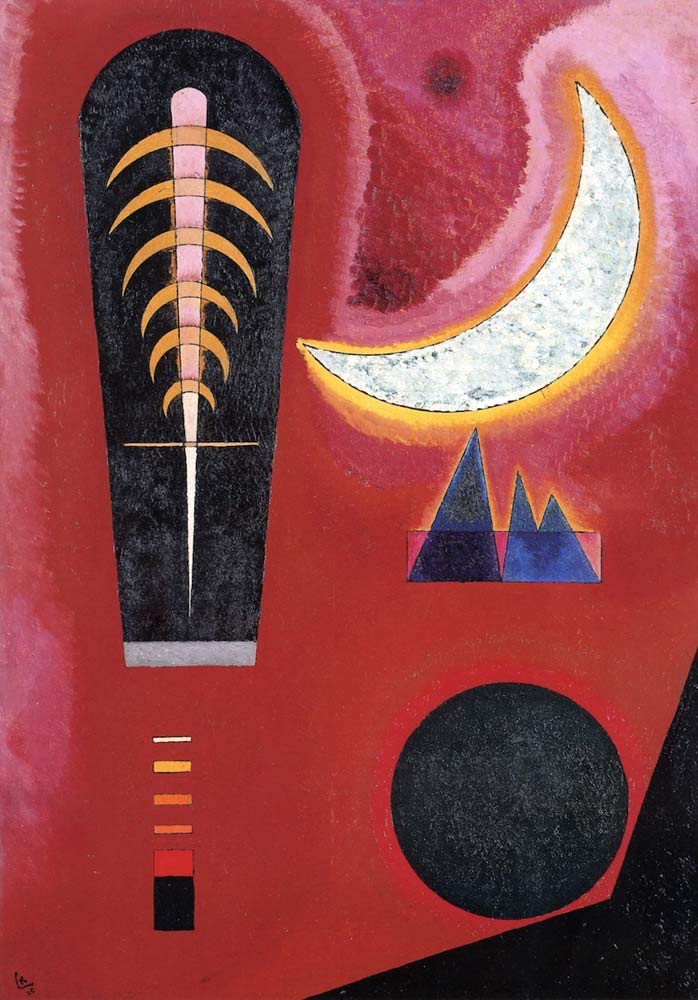 Loose in Red - Wassily Kandinsky -1925 by Wassily Kandinsky, 12x8"(A4) Poster Print