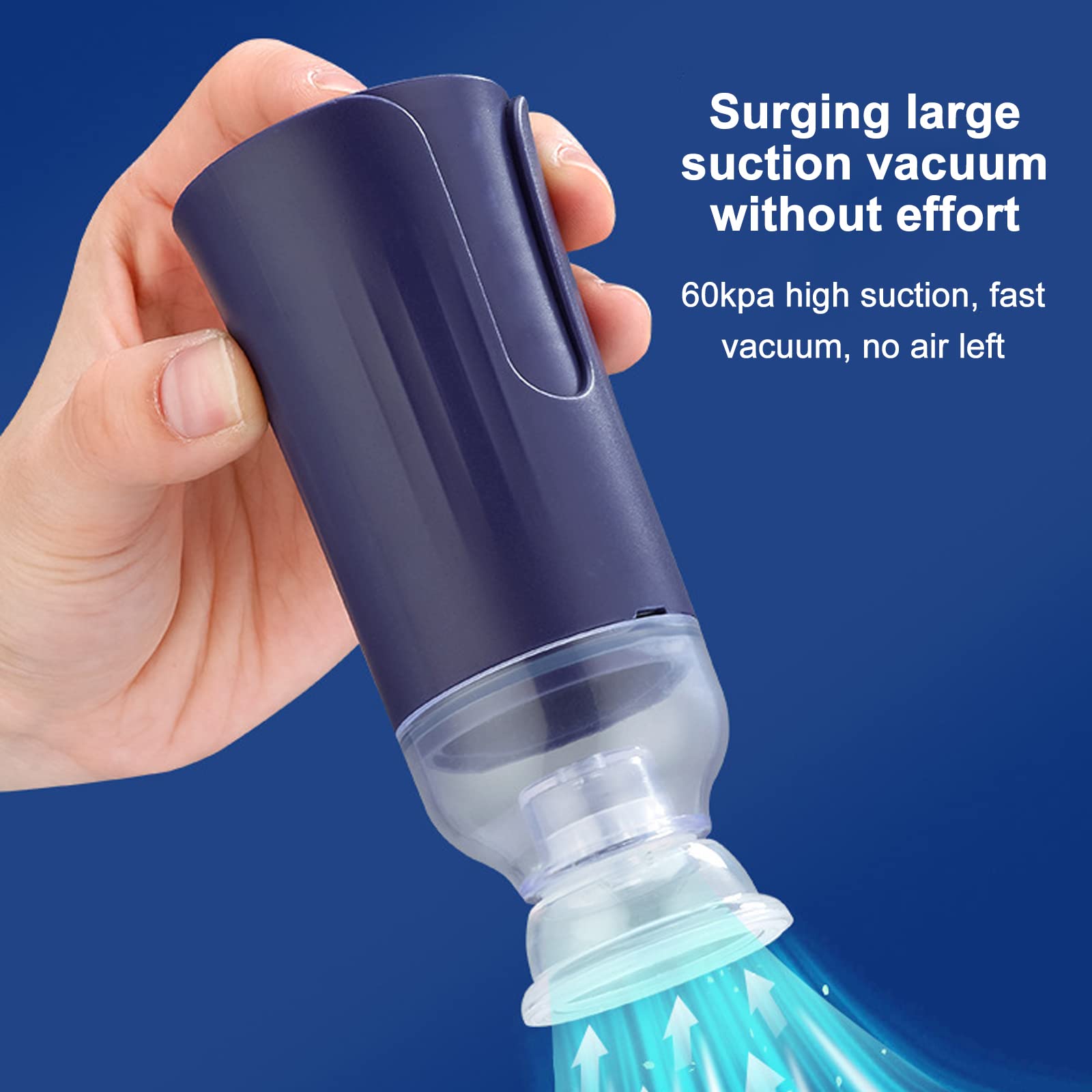 Garhelper Machine à Emballer Sous Vide Portable, Rechargeable Par