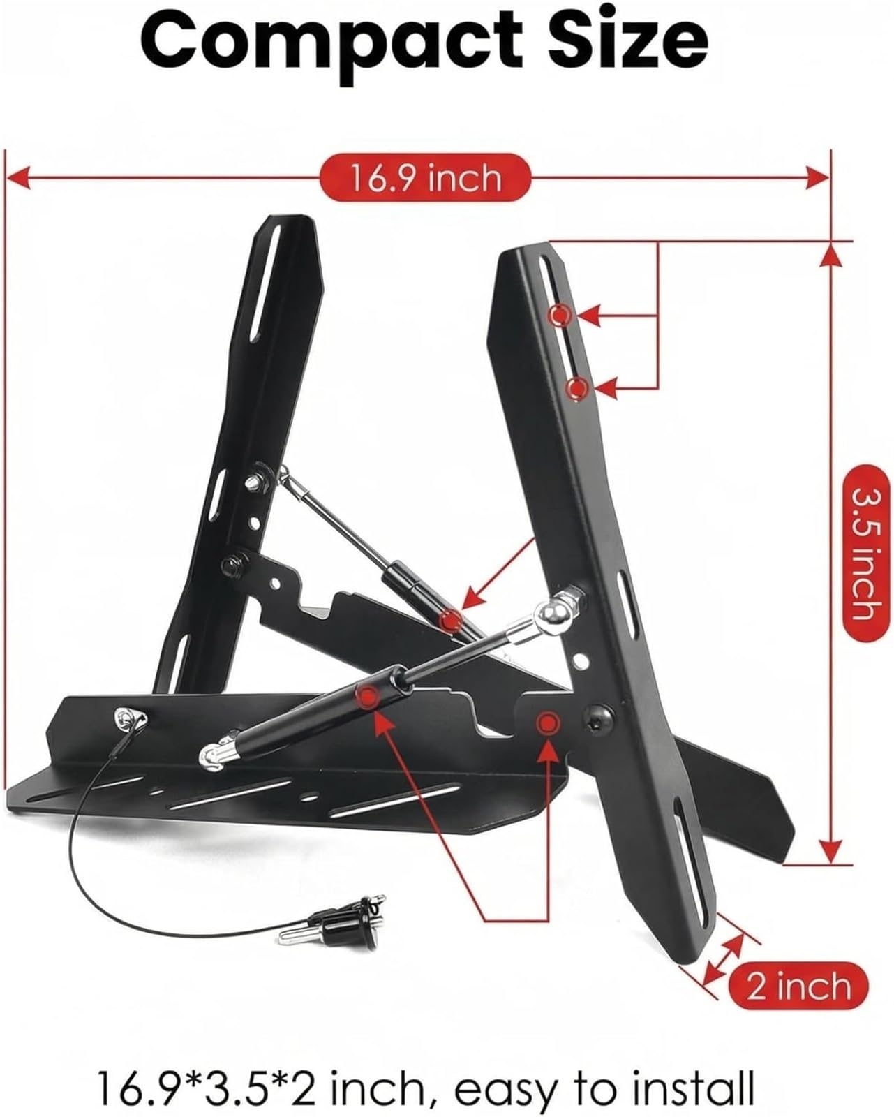 Soportes De Montaje para Tablas De Recuperación — Soporte De Techo De Modo Dual para Tablas De Tracción (Compatible con MaxTrax Y ARB) — Kit De Montaje De Acero con Recubrimiento En Polvo