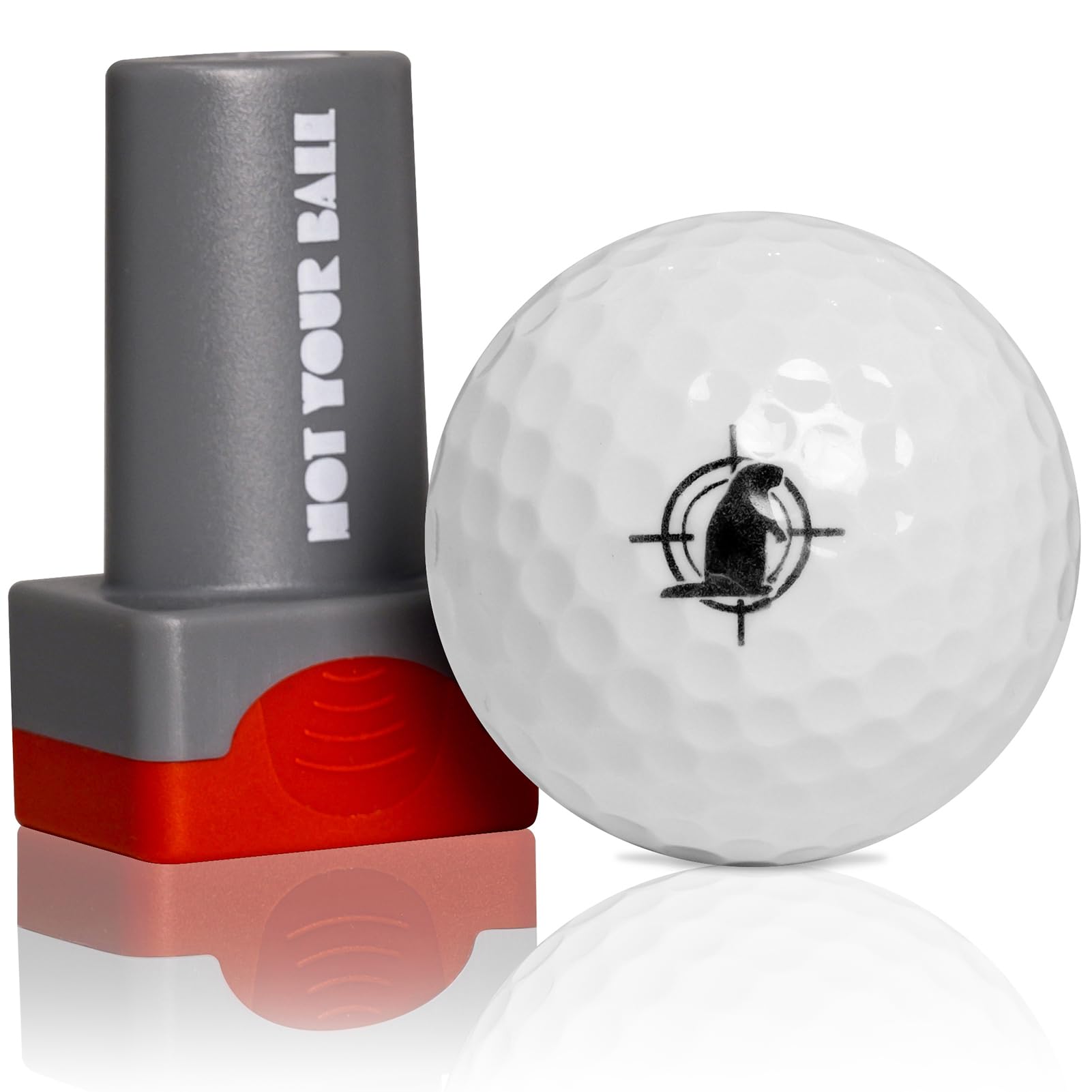 QUBI Golf Ball Stamp, Golf Ball Stamper, Reusable Self-Inking Golf Ball Stamp Marker to Identify Golf Balls, Golf Gifts Golf Accessories for Men and
