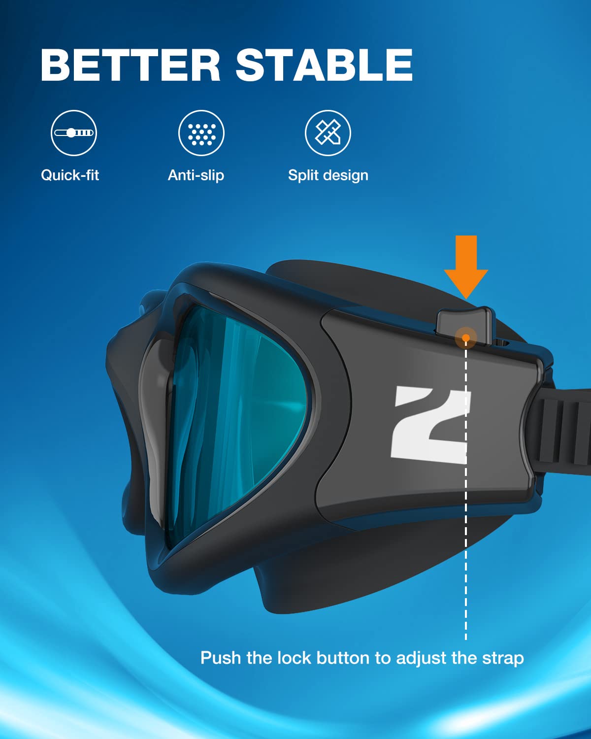 ZIONOR Occhiali da nuoto G1SE occhialini da nuoto per uomo e donna con protezione UV anti appannamento comfort professionale