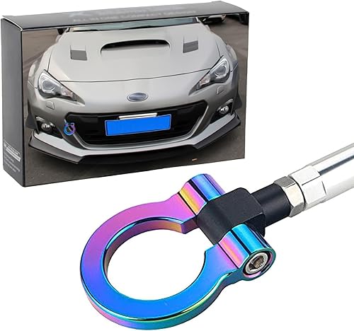 x xotic tech JDM Sport Track Racing Style CNC Aluminio atornillable Gancho de remolque delantero trasero parachoques compatible con Scion FR-S o