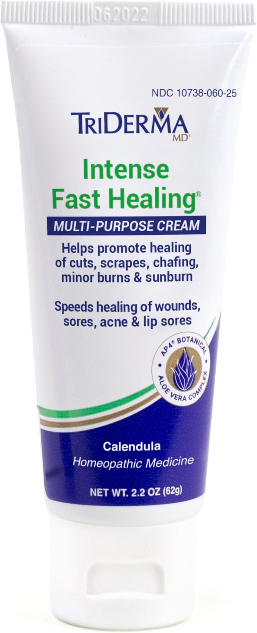 Tri Derma MD Intense Fast Healing Multi-Purpose Cream for Cuts, Scrapes, Sores, Chafing, Minor Burns and Sunburn (2.2 oz Tube)