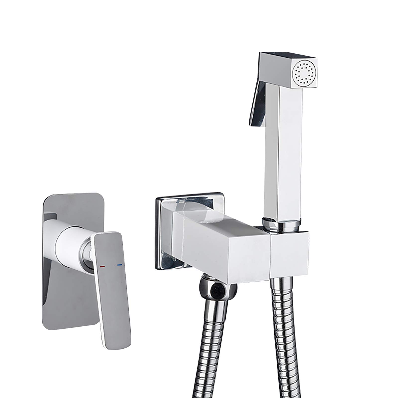 Pulvérisateur de bidet LUNEZY mitigeur eau chaude froide laiton chrome
