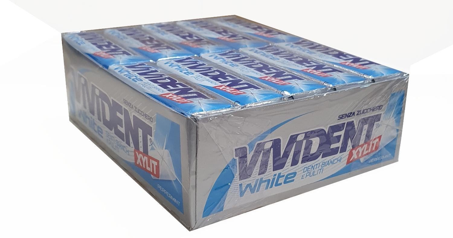 Vivident Xylit White Stick - Chewingum Gusto Menta Da 40 Confezioni