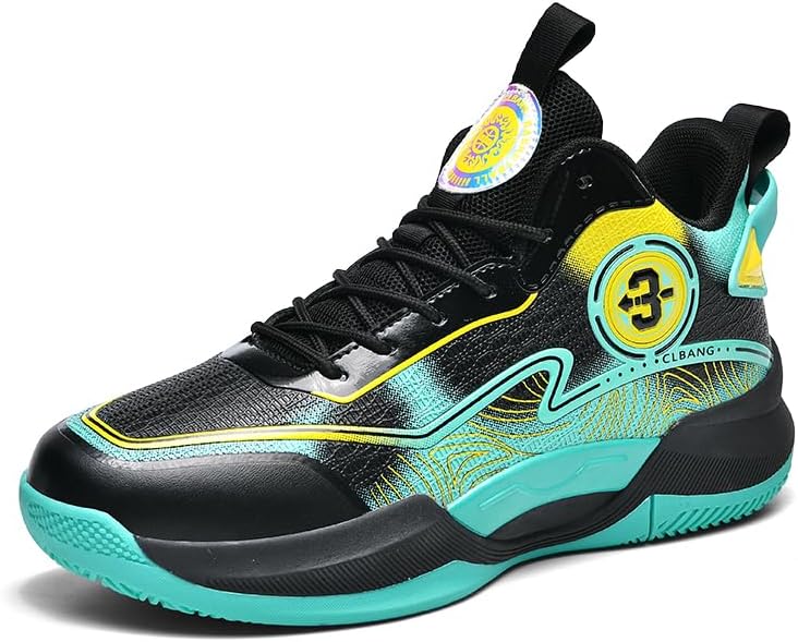 High Top Womens Mens Basketball Shoes Breathable Comfortable Lightweight Fashion Athletic Sneakers Non Slip Unisex-Adult Outdoor Sport Shoe