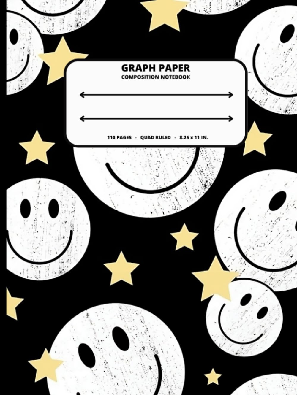 Graph Paper Composition Notebook: Grid Paper Hardcover Notebook, Quad Ruled, 110 Pages, 8.5" x 11" – Smily4 - Math Science Engineering Art Students Teachers Teens School
