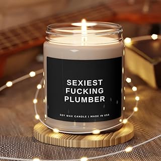 Sexiest Fucking Plumber, Sexiest Fucking Plumber Soy Candle, Plumber Gift, Gift for Plumber, New Plumber Candle Ecofriendly Candle