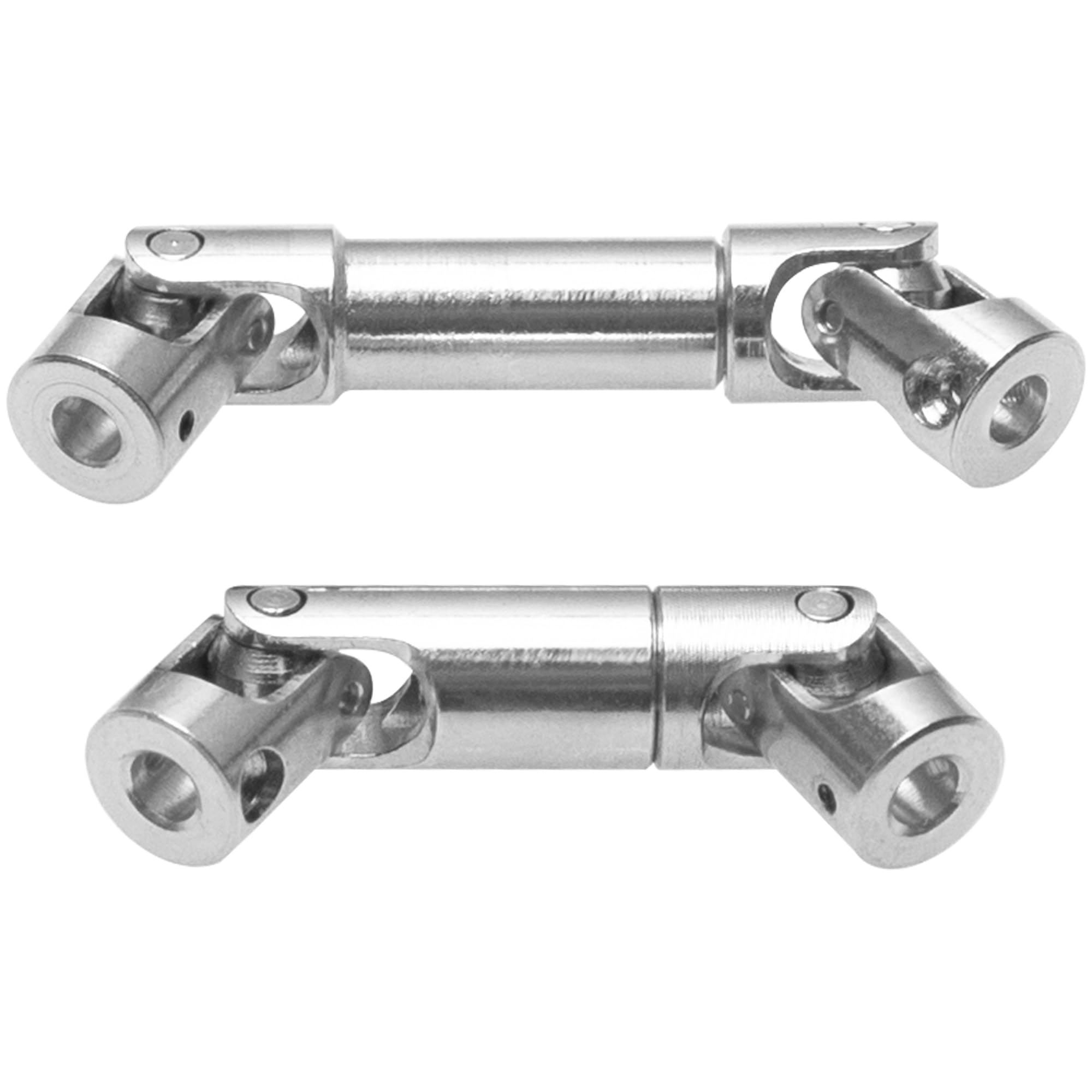 1Pair ShareGoo Stainless Steel RC Car Center Drive Shafts CVD DriveShaft Compatible with FMS FCX24M 1/24 RC Crawler Upgrade Part