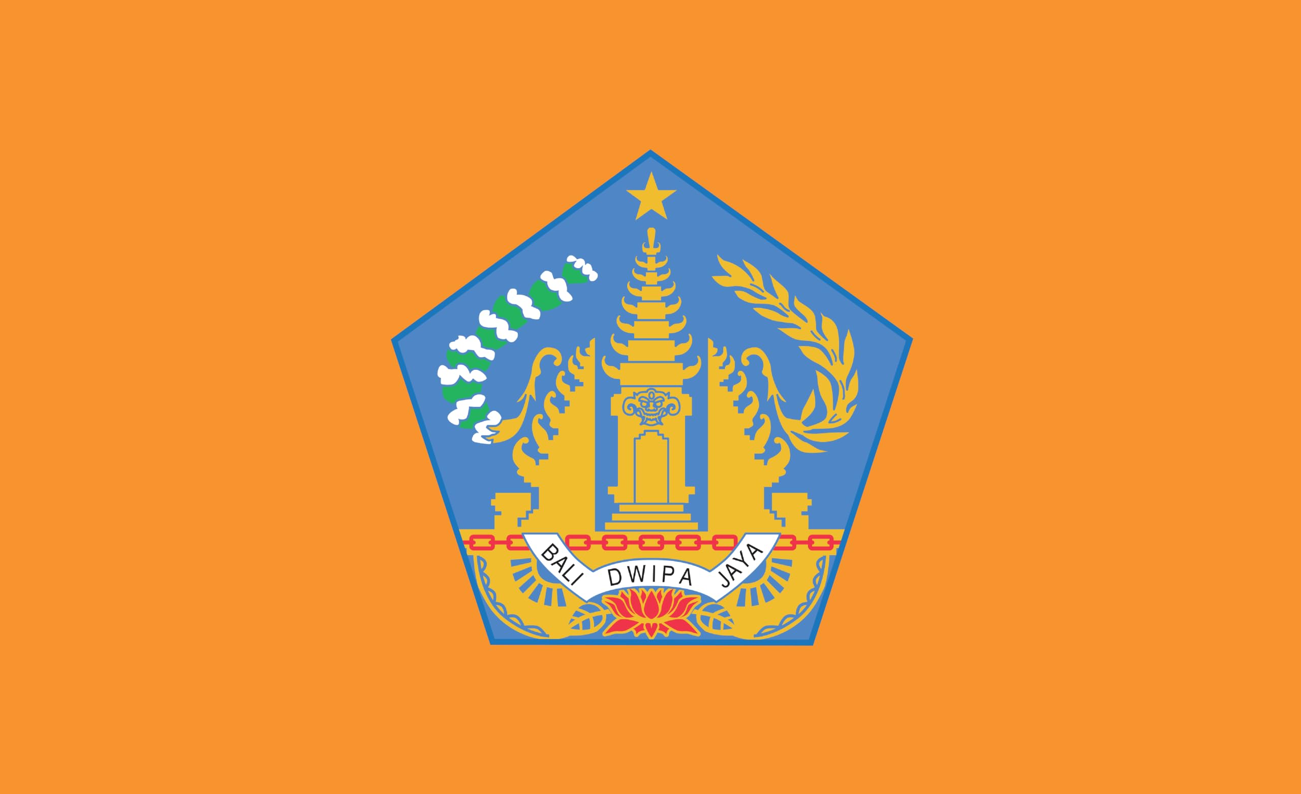Flaga Bali – wyspa Bali, Indonezja ultra ściereczka do flagi statkowej / 250 x 150 cm