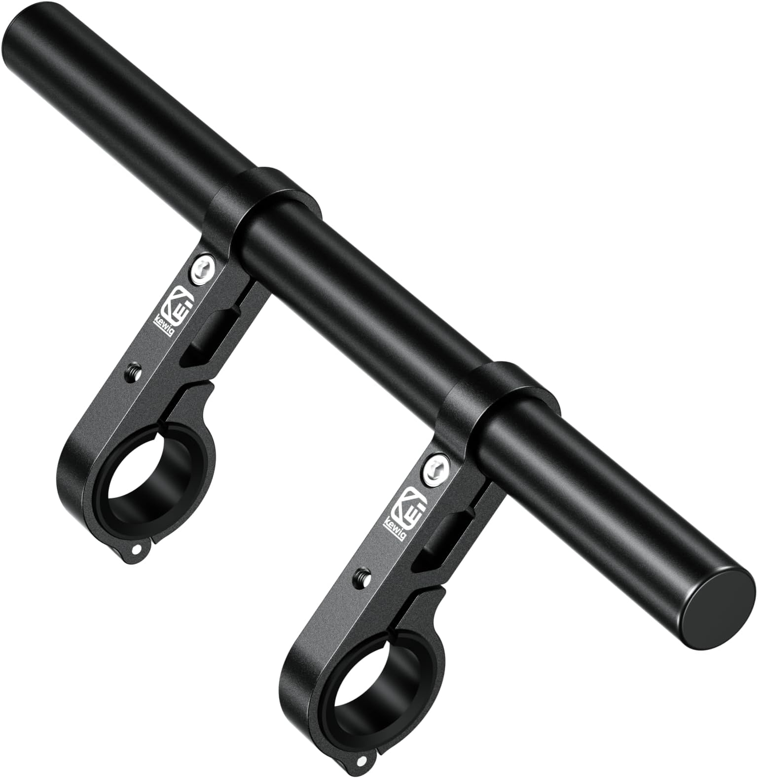 BRCOVAN Aluminum Alloy Handlebar Extender Extensions with 11.81'' Long Cross Bar with Double Clamp Mounting Base Fit 0.875'' / 1'' / 1.125'' / 1.26'' Handlebars for Bike Bicycle Motorcycle Scooter ATV