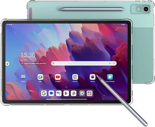 Miniatura 3 de Funda transparente para Lenovo Tab P12 12.7 pulgadas TB-370FU y Tab P12 Pro TB-371FX 2023 Release Tablet Ultra Clear Soft Flexible Case Transparente