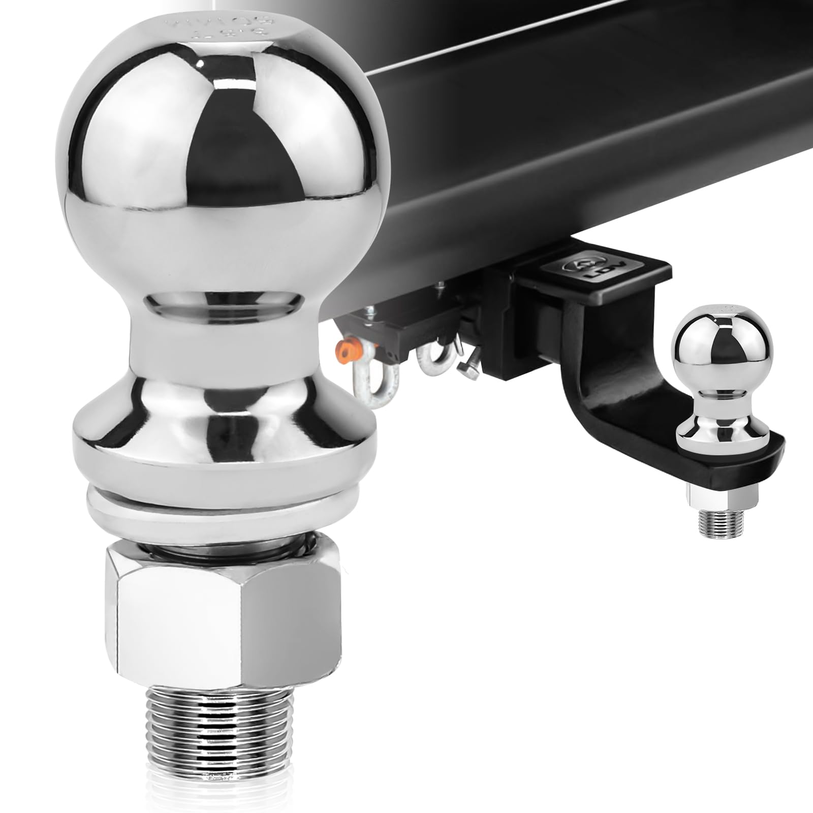 Sfera Per Gancio Di Traino 50 Mm - 3,5 Tonnellate, Per Trattori E Rimorchi, Acciaio Forgiato - Foto 5