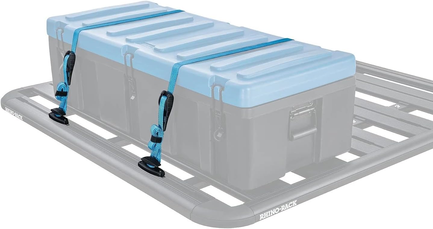 Rhino Rack Pioneer Platform Cam Buckle Pick Up Kit, Easy Use & Installation, for All Vehicles; 4WD, Pick Up Trucks, SUV's, Wagon's, Sedan's; Low Profile, Tie Down Straps & Hardware Included