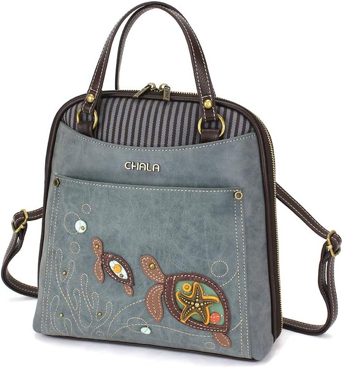 CHALA Bolso mochila convertible - Bolso de hombro convertible para mujer con correa ajustable