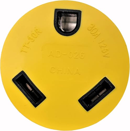 Miniatura 4 de Parkworld 691784Y Adaptador de corriente RV L14-30P a TT-30R, generador de 4 clavijas de 30 AMP con bloqueo L14-30 enchufe macho a RV TT-30 hembra