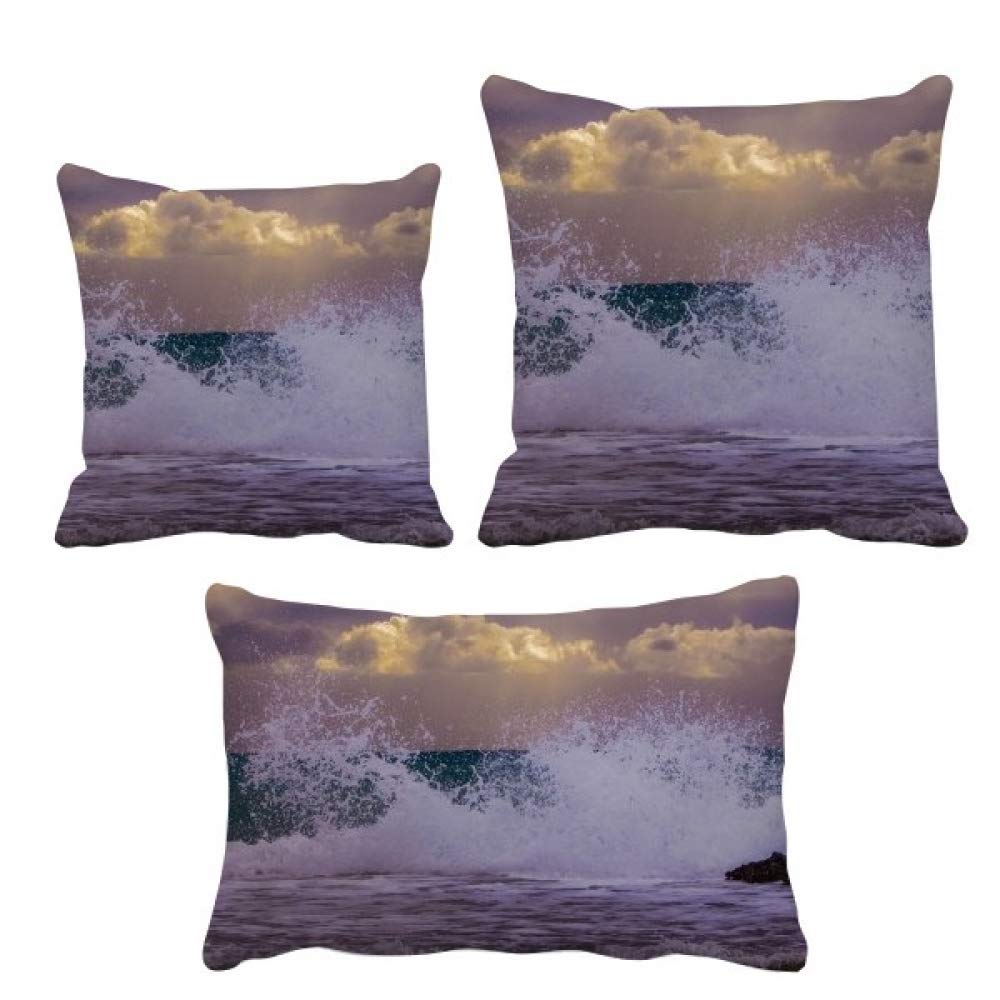 Cadeau de parure de coussin ocean sea wave pour décoration de salon