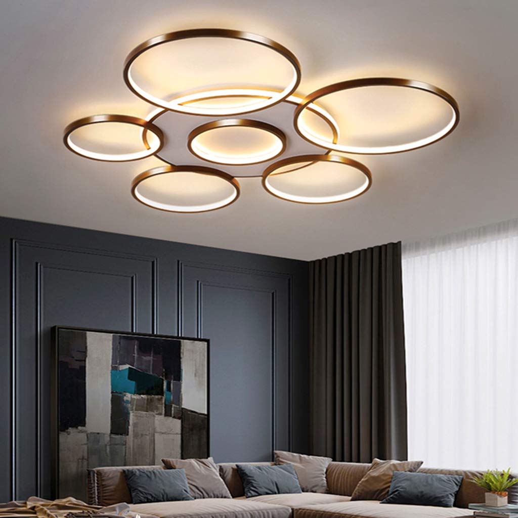 Plafonnier moderne LED dimmable pour en finir avec le manque de clarté du salon