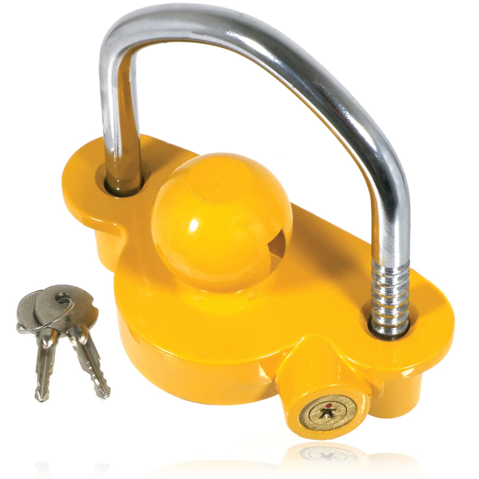 SPARES2GO Tow Ball Lock Caravan Trailer Hitch Heavy Duty Universal Coupler Horse Box