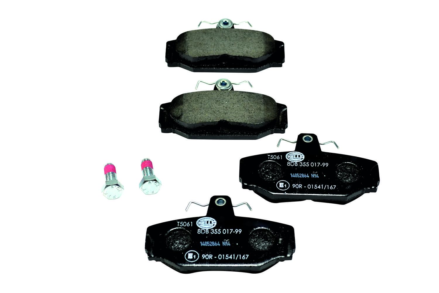 HELLA 8DB 355 017-991 Brake pad set - not prepared for wear indicator - T5061 - for e.g. VOLVO