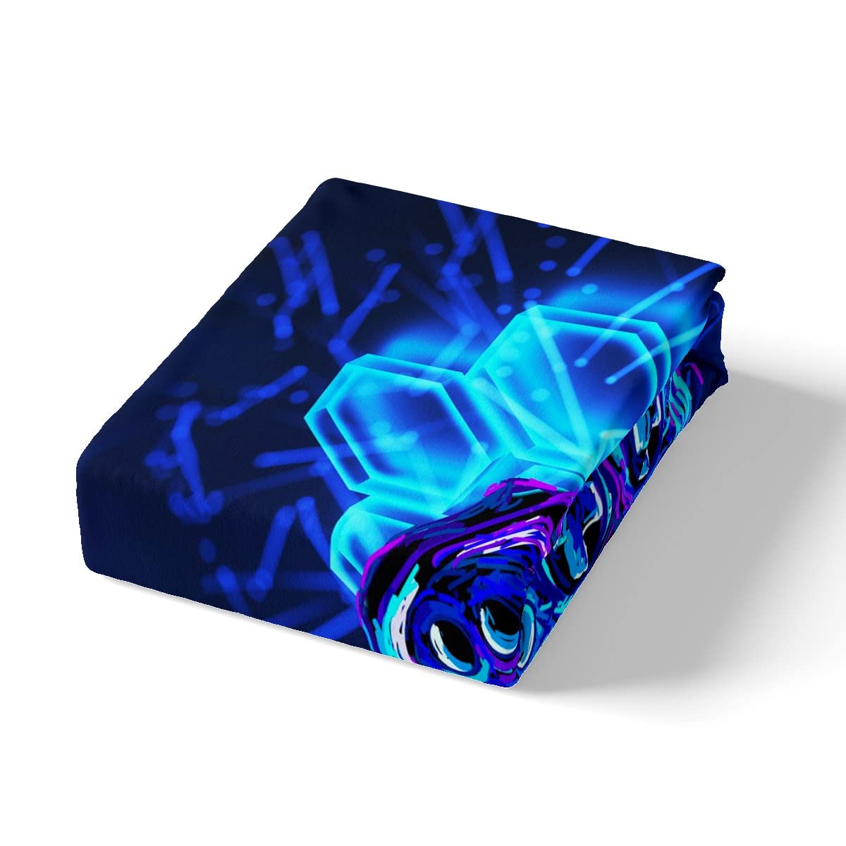 Juego de funda de edredón para niños, diseño de Gamepad con mando de juego, color azul, para decoración de niños, niñas, adolescentes, moderna funda de edredón para consolas de videojuegos, geometría