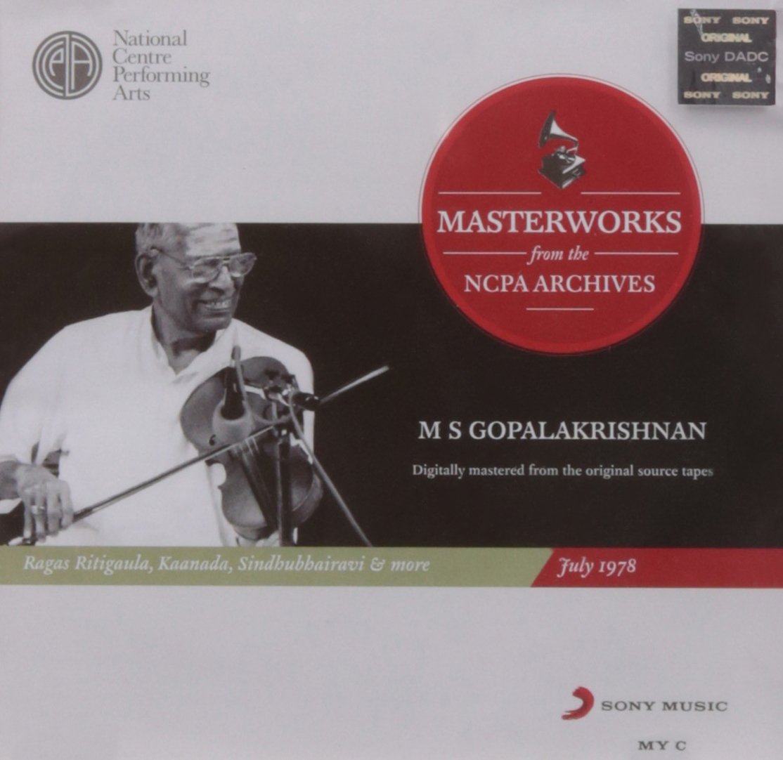 From The NCPA Archives - M S Gopalakrishnan
