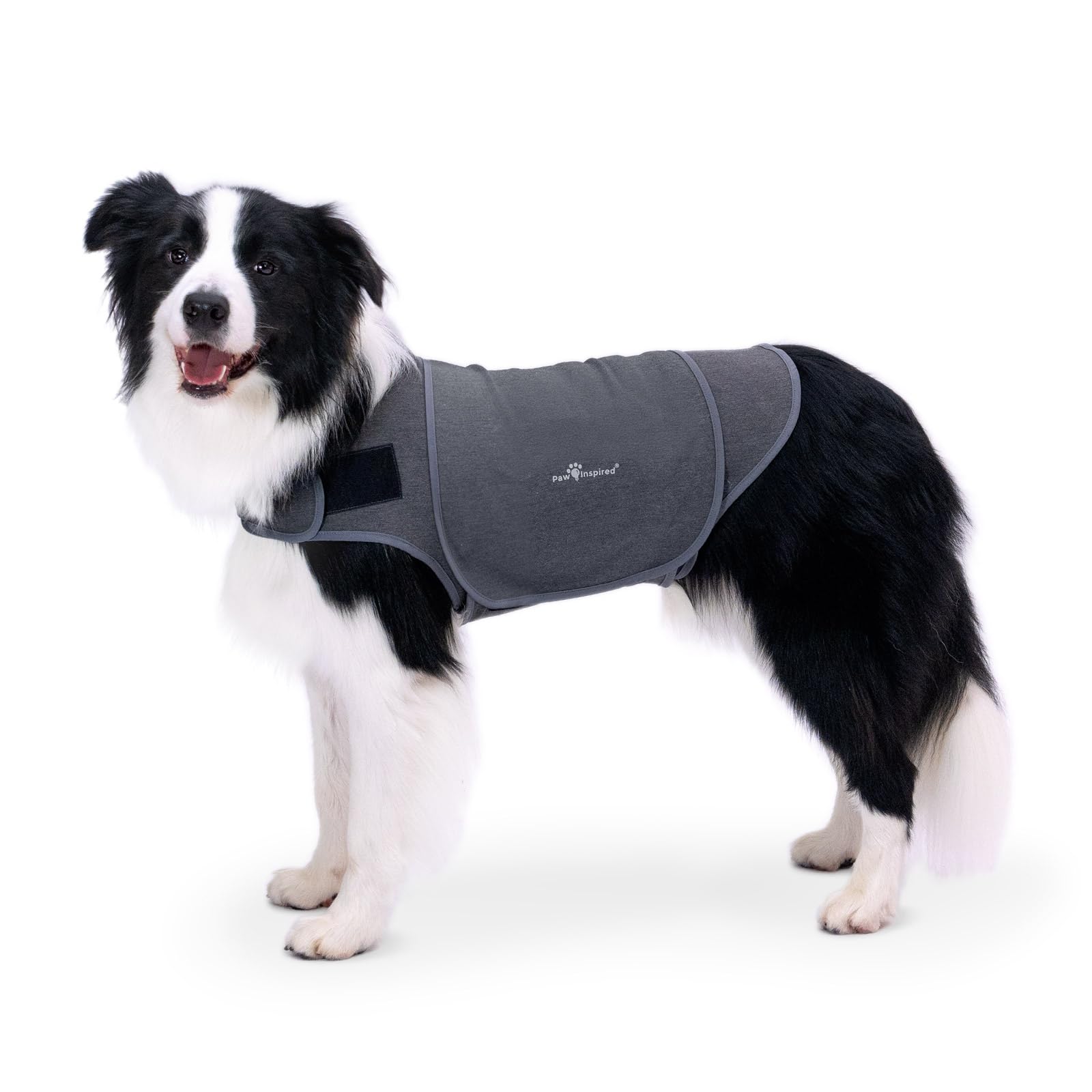 Paw Inspired Chaleco de ansiedad para perros, chaqueta de trueno con peso calmante para perros, chaleco de compresión calmante para tormentas eléctricas, fuegos artificiales, viajes, ansiedad por
