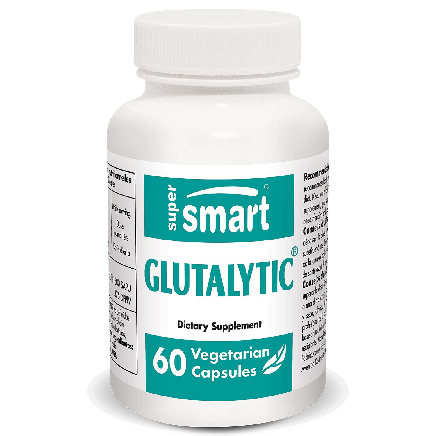 SUPERSMARTGlutalytic - Fights The Digestive Problems Associated with Gluten Consumption - Helps with Gluten Sensitivity & Digestion | Non-GMO & Gluten Free - 60 Vegetarian Capsules