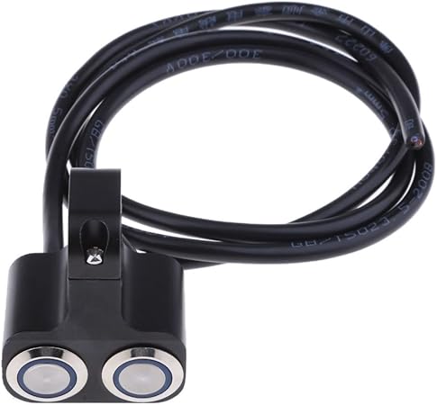 Amazon オートバイ Cncアルミニウム合金防水スイッチ1インチ25ミリメートルハンドルバーヘッドライトスイッチ バイク電装用スイッチ 車 バイク