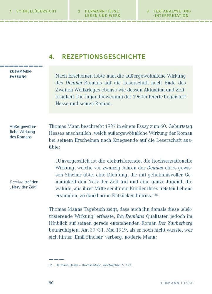Demian von Hermann Hesse: Textanalyse und Interpretation mit ausführlicher Inhaltsangabe und Abituraufgaben mit Lösungen (Königs Erläuterungen und Materialien, Band 464)
