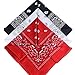 QUMAO Pack de 3 Pañuelos Bandanas de Modelo de Paisley para Cuello/Cabeza...