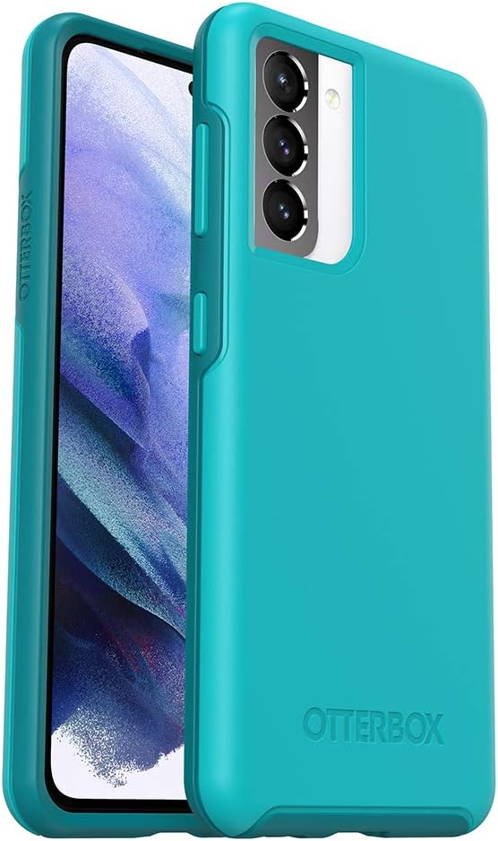OtterBox SYMMETRY SERIES Case for Galaxy S21 5G (ONLY - DOES NOT FIT Plus or Ultra) - ROCK CANDY (SCUBA BLUE/LAKE BLUE)