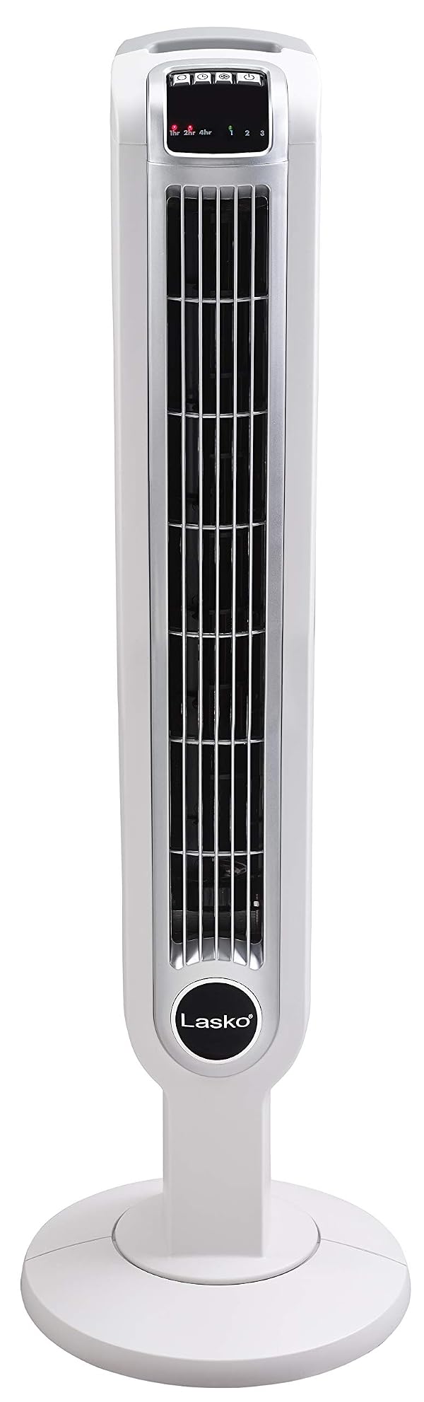 Lasko Oscillating Tower Fan with Remote Control and Timer - Quiet Standing Fan for Bedroom, Office, and Home - 3 Speeds - Powerful Cooling Air - 2510 - 36" Tall - White by Lasko - Used condition - Image 8