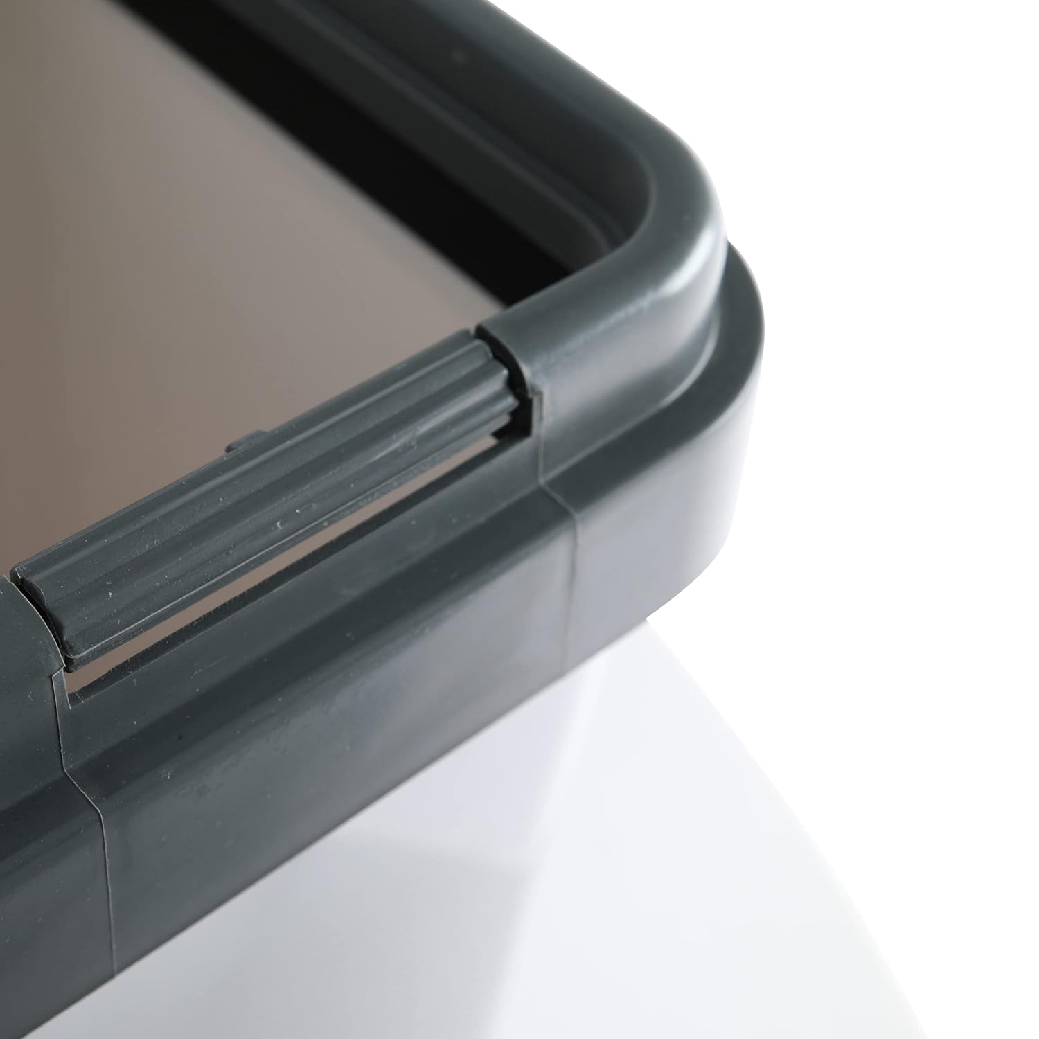 Axentia Double Bin Plastic Odour-Proof Duo Rubbish Bin Waste Separation Bin Grey Volume: 2 x Approx. 23 litres