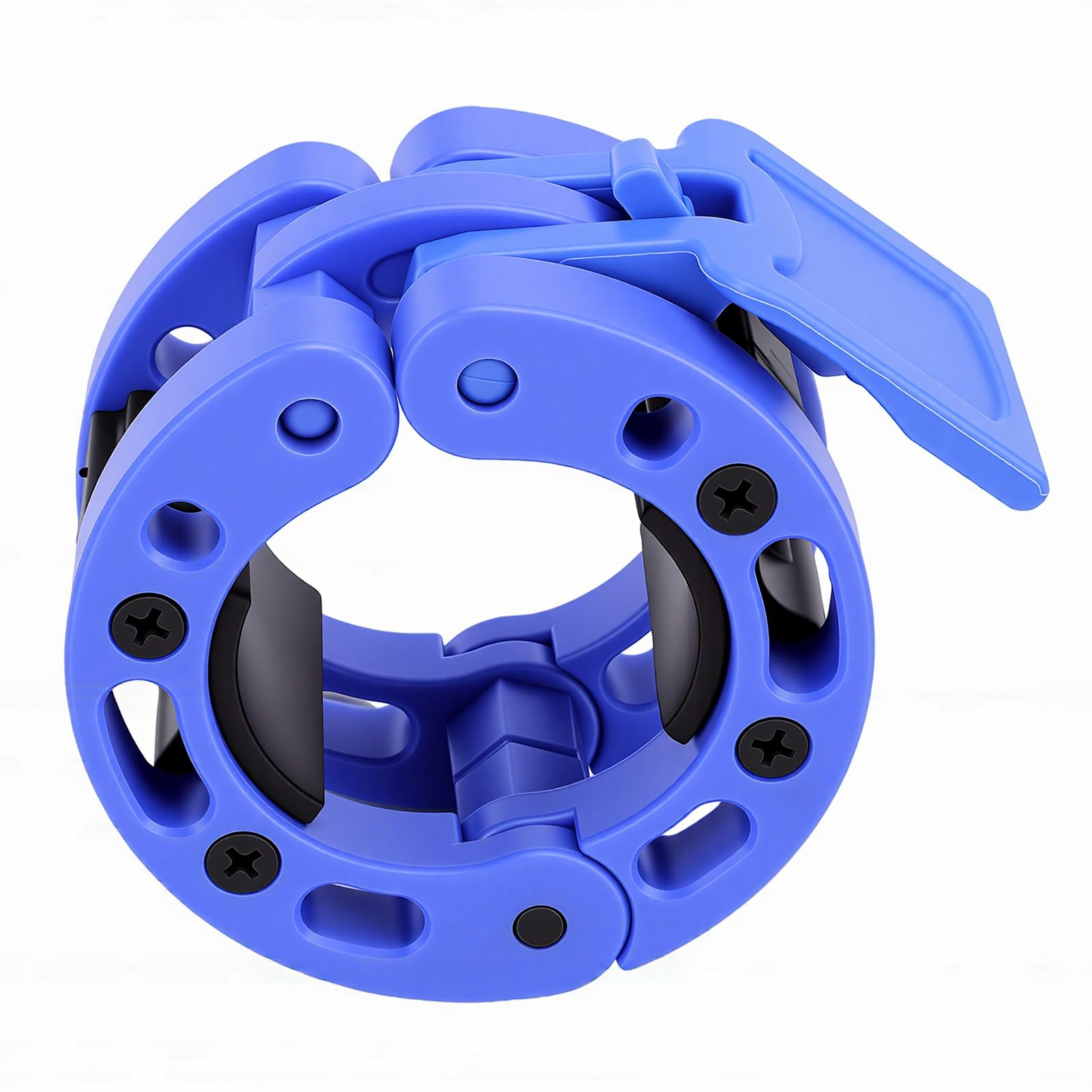 SIXRUN Morsetto per Collare per Bilanciere, Clip a Molla in Plastica per Bilanciere da 2 Pollici, Diametro Interno 50 Mm, Installazione con una Sola Mano, Blocco Barra per Sollevamento Pesi per Utenti