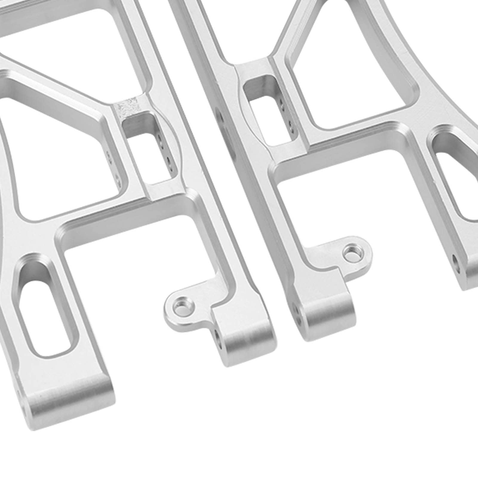 RC tylne dolne ramię zawieszenia stop aluminium o wysokiej wytrzymałości trwała część do modernizacji dla Corally Kronos 6S 1/8 RC samochód srebrny 2 szt. 155x51mm