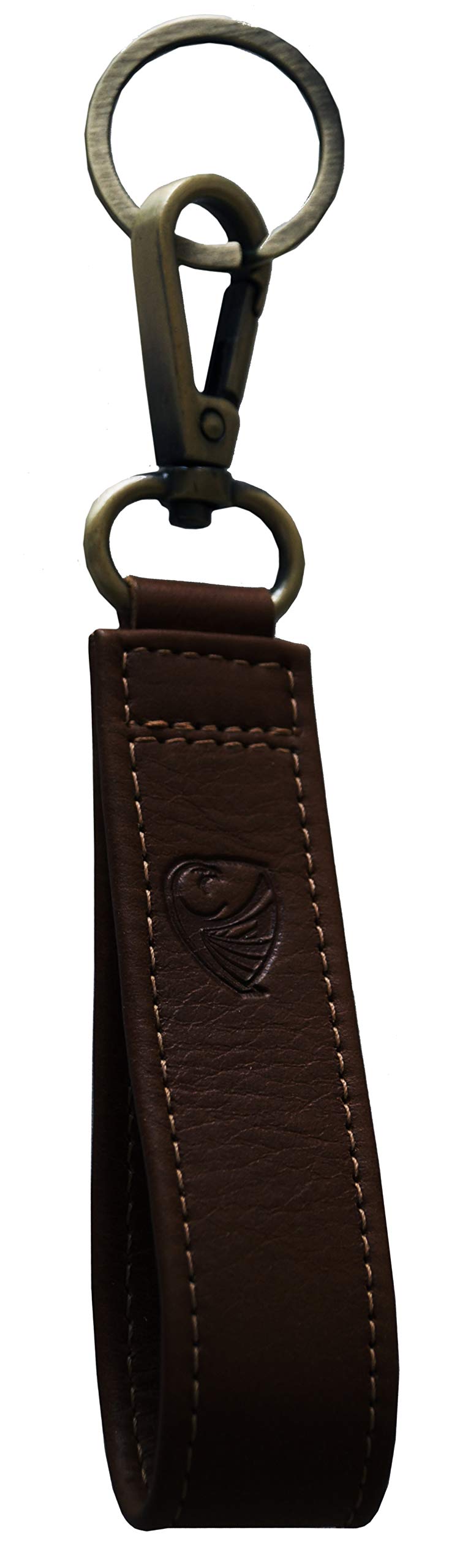 Germanus Unisex Darkbrown Keyring, Made In Eu (Darkbrown)