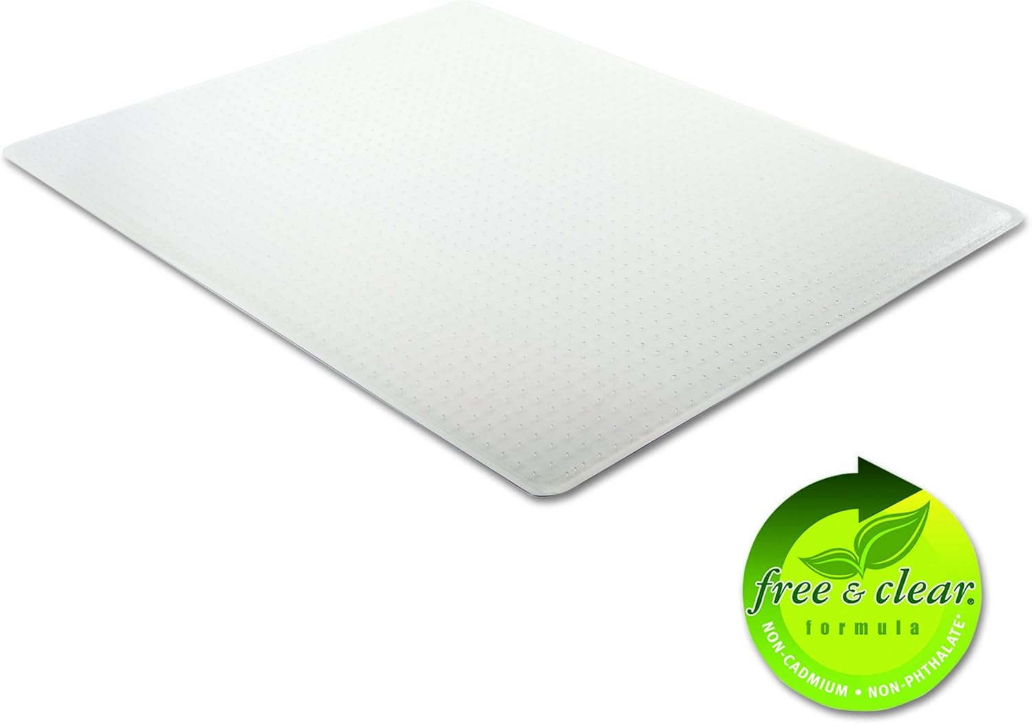deflecto SuperMat Frequent Use Chair Mat Medium Pile Carpet Beveled 46 x 60 Clear